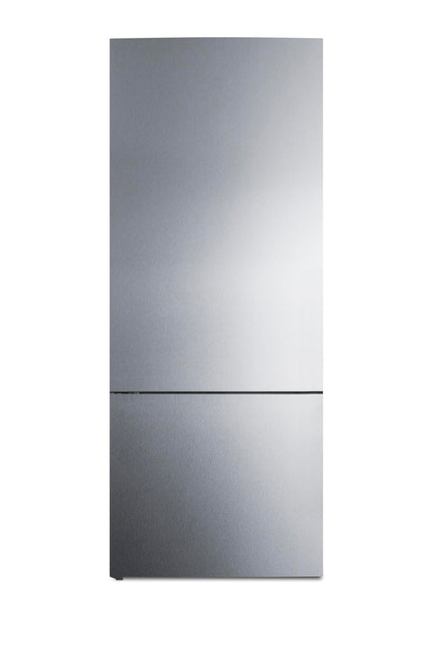 Summit Appliance 28 in. 14.6 CU. FT. Bottom Freezer Refrigerator in Stainless Steel