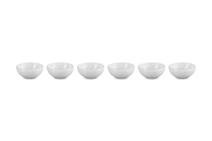 Le Creuset Set Of 6 Vancouver Pinch Bowls 2 Oz White