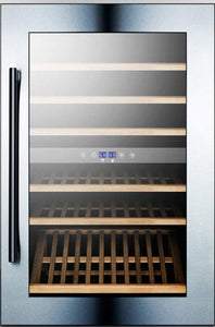 Summit VC60D Integrated Dual-Zone Wine Cellar, Glass