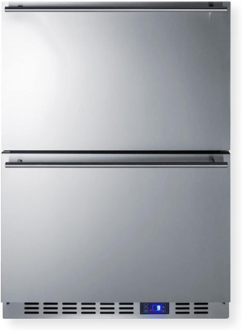 Summit 24” Two Drawer Freezer, Stainless Steel - SCFF532D