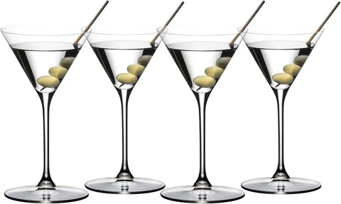 Riedel GRAPE Martini/Cocktail - Cocktail Glass - 4 Pack - Dishwasher Save, Crystal Glass - 5424/77 US