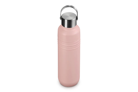 Le Creuset Stainless Steel On The Go Water Bottle, 16 oz., Shell Pink