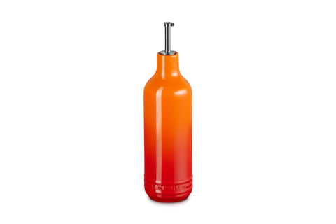 Le Creuest Stoneware Signature Oil Cruet, 20 oz., Flame