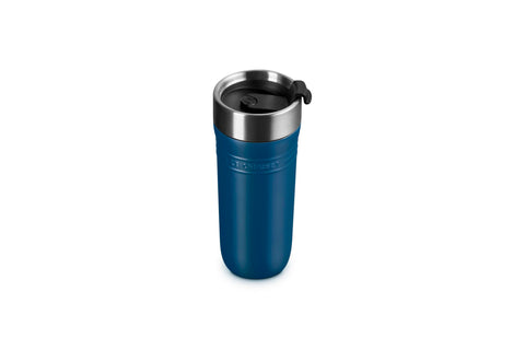 Le Creuset Stainless Steel On The Go Travel Mug, 12 oz., Deep Teal