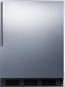 Summit 24" Refrigerator, Undercounter, ENERGY STAR, 5.8 cu.ft. Capacity, Stainless Steel - FF63BKSSHV