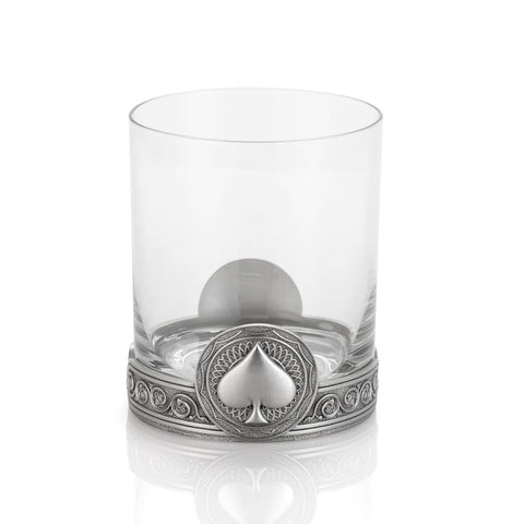 SPADES WHISKEY TUMBLER