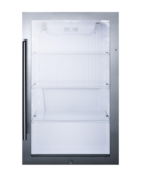 Summit SPR489OS Shallow Depth Indoor/Outdoor Beverage Cooler