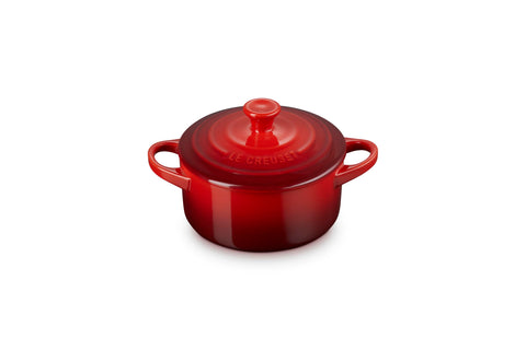 Le Creuset Stoneware Mini Round Cocotte, 14 oz., Cerise