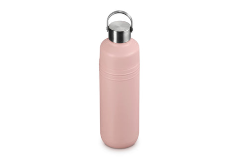 Le Creuset Stainless Steel On The Go Water Bottle, 33 oz., Shell Pink