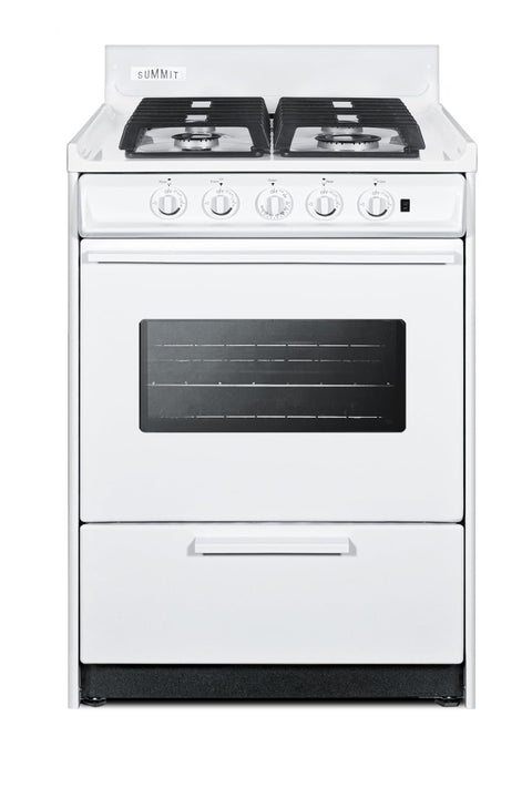 24 inch Wide Gas Range Sealed Burners