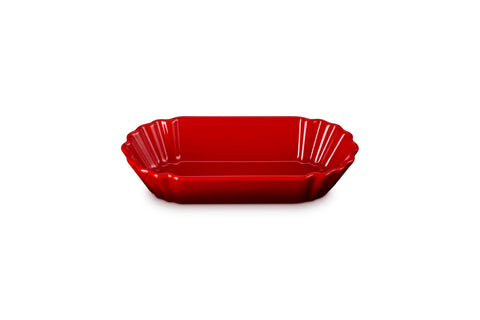 Le Creuset Stoneware Bistro Boat, 14 oz. (8.5" L x 4" W x 1.7" D), Cerise