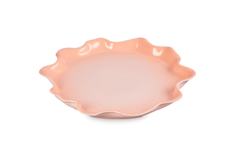 Le Creuset Stoneware Iris Collection Serving Platter, 14", Peche