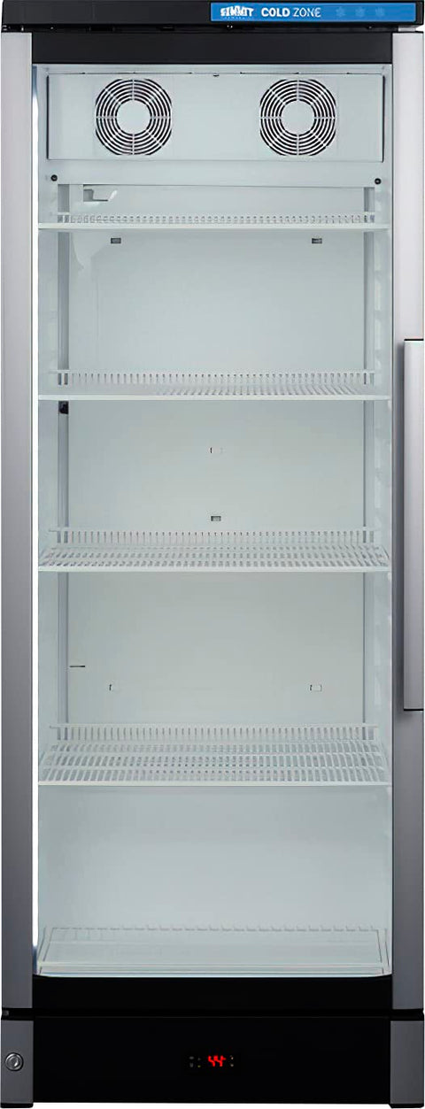 Summit Appliance SCR1154LHD Commercial 24" Wide Beverage Center, 9.9 cu.ft Capacity, Digital Thermostat, Automatic Defrost, LED Lighting, Left Hand Door Swing, Powerful Fan-Forced Cooling