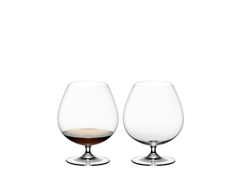 Riedel Vinum Brandy Glass, Set of 2, Dishwasher Safe, Brown (6416/18)