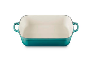 Le Creuset Enameled Cast Iron Signature Rectangular Roaster, 5.25 qt. (9.8" x 13"), Riviera