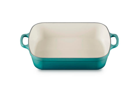 Le Creuset Enameled Cast Iron Signature Rectangular Roaster, 5.25 qt. (9.8" x 13"), Riviera