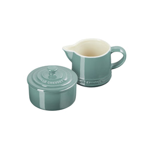 Stoneware Signature Cream and Sugar Set of 2- Sea Salt