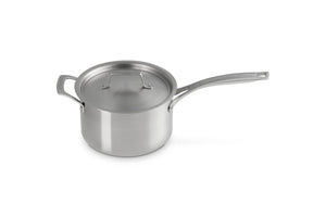 Le Creuset Stainless Steel Essential Saucepan, 4qt
