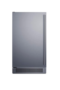 Summit 60 lb.Clear Ice Maker, Outdoor, Stainless Steel - BIM182OSADALHD