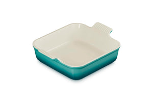 Le Creuset Stoneware Heritage Square Dish, 3 qt. (9"), Riviera