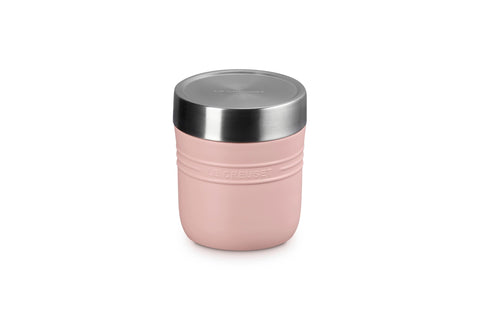 Le Creuset Stainless Steel On The Go Food Jar, 16 oz., Shell Pink