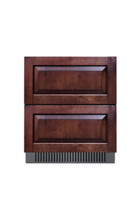 Summit 27” Two Drawer Refrigerator, Outdoor Drawer Refrigerator, ADA Compliant, 4.83 cu.ft. Capacity, Panel Ready*- SPR275OS2DPNRADA (*Panels not included)