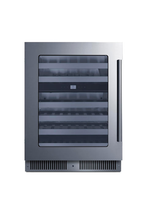 24inch wide premium dual zone undercounter wine cellar