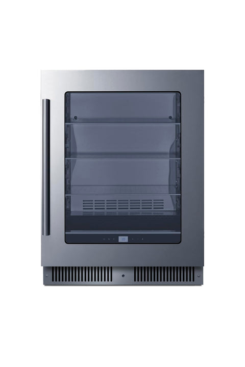 Summit 24” Beverage Center, 4.73 cu.ft., Capacity, Stainless Steel & Glass - CL24BV1CSS