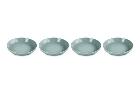 Le Creuset Stoneware Set of 4 Pasta Bowls, 8.5" each, Sea Salt