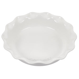 Le Creuset Stoneware 9" Heritage Pie Dish, White
