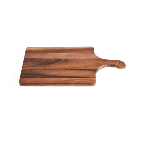 Kalmar Home Acacia Wood Square Board with Handle - 12"
