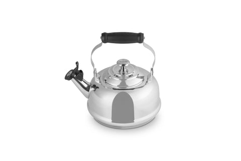 Le Creuset Whistling Tea Kettle with Metal Finishes, 1.7 qt., Stainless Steel