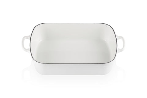 Le Creuset Enameled Cast Iron Signature Rectangular Roaster, 5.25 qt. (9.8" x 13"), White