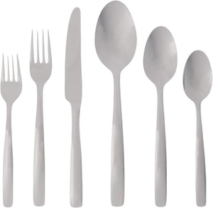 Ginkgo International Simple 42-Piece Stainless Steel Flatware Place Setting, Service for 8 Plus 2-Piece Hostess Set