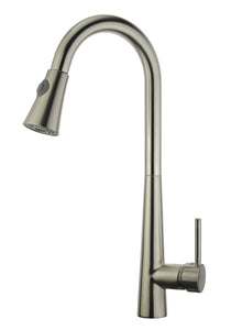Legion Furniture UPC Kitchen Faucet with Deck Plate Brushed Nickel/Brass