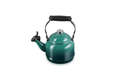 Le Creuset Enamel On Steel Demi Tea Kettle with Metal Finishes, 1.25 qt., Artichaut