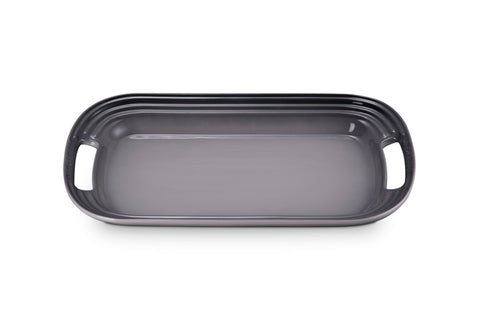 Le Creuset Stoneware Serving Platter, 14 in., Oyster