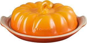 Pumpkin Butter Dish Persimmon 8.3" x 5.6" x 3.7"