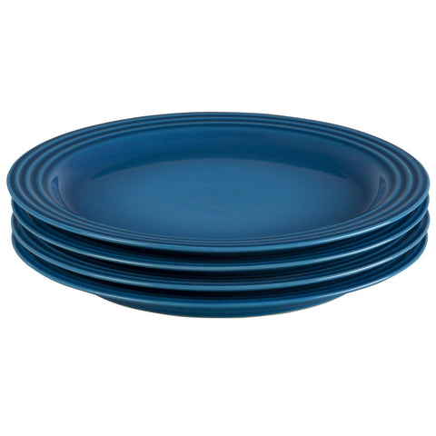 Le Creuset Stoneware Set of 4 Dinner Plates, 10.5" each, Marseille