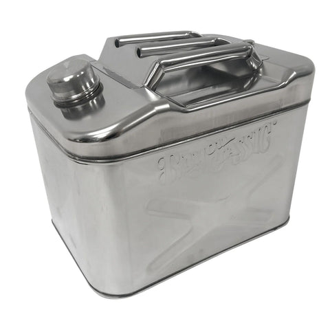 Bayou Classic Cooking Oil Storage Container - Seals, Vented Pour Spout - 20 Quart - Stainless Steel
