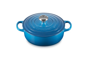 Le Creuset Enameled Cast Iron Round Wide Dutch Oven, 3.5 qt., Marseille