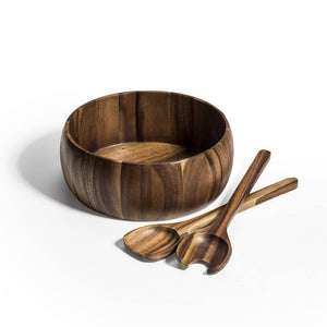 Kalmar Home Large Salad Bowl with Servers -10" bowl - 10 x 10