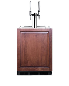 Summit 24" Nitro Cold Brew Kegerator, Dual Stour Style Tap Kit, ADA Compliant, Panel Ready* - SBC58BLBIADAIFNCFTWIN *Panel Is Not Included
