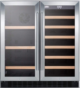 Summit Wine Cellar Beverage Center Combo - Stainless Steel - SWBV3071