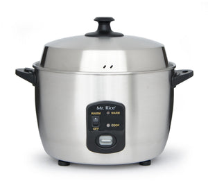 Sunpentown SC-889 10-Cup Stainless-Steed Rice Cooker and Steamer