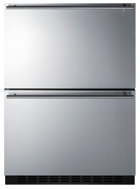 Summit 24" Built-In 2-Drawer Freezer, Stainless Steel - ADFD243