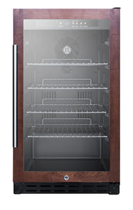 Summit Appliance SCR1841BPNRADA 18" Wide Built-in Beverage Center, Stainless Steel Panel-Ready Door Trim (Panel Not Included), ADA Compliant, 2.7 cu.ft Capacity, Digital Thermostat, Automatic Defrost