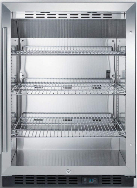 Summit 24” Beverage Center, Commercial, Stainless Steel - SCR610BL