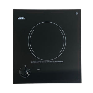 Summit 12" Single Burner Electric Cooktop. 115 Volt Radiant Cooktop, ADA Compliant, Black- CR1115