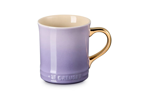 Le Creuset Stoneware Vancouver Mug with Gold Metallic Handle, 14 oz., Provence